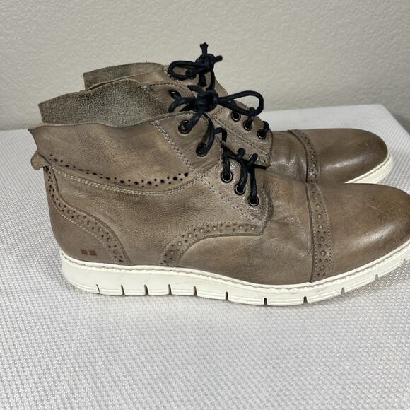 Bed Stu Men\'s Bowery II Leather Chukka‎ Boot, Icicle DD, Size 9 main image 10